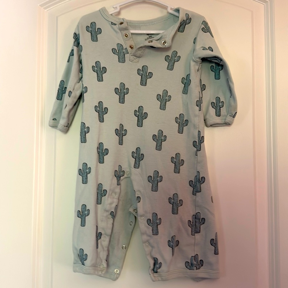 Cactus print bodysuit 18m